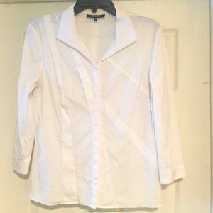 Lafayette 148 White Blouse